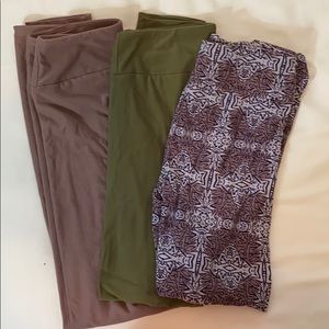 3 pairs of LulaRoe leggings
